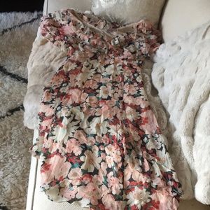 Floral chiffon summer dress